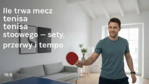 Ile trwa mecz tenisa stołowego - sety, przerwy i tempo gry - hero image