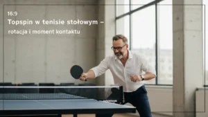 Topspin w tenisie stołowym - rotacja i moment kontaktu - hero image